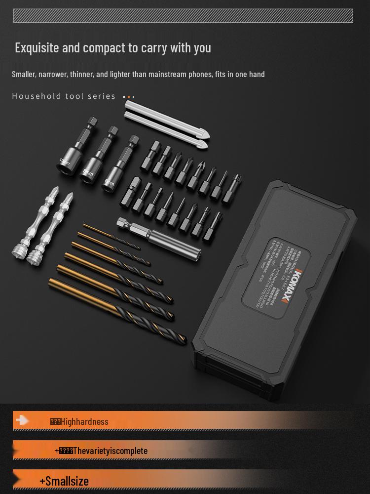 High-Impact Magnetic Drill & Screwdriver Bit Set