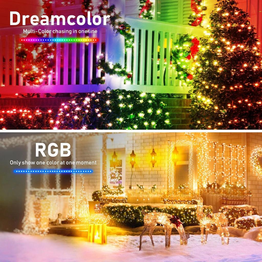 10M RGB LED Fairy Light Globe Ball String DIY Smart APP Bluetooth Control Addressable Garlands Outdoor Christmas Room Decor Lamp