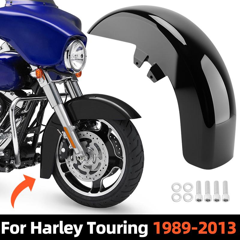 Motorcycle Front Fender For Harley Touring Road King Electra Glide 1989-2013 Mudguard Cover Protector Splash Gloss Black