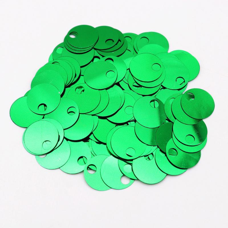 20G 20mm Ploché Kulaté Flitry Paillettes Velký Otvor Sypké Flitry Pro Řemesla Umění Výrobu Šperků Šití Vyšívání Party Dekorace