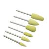 6pcs/10pcs Silicone Rubber Dental Polishing Polisher Grinders Nail Drill Bits for Electric Manicure 2.35mm Shank