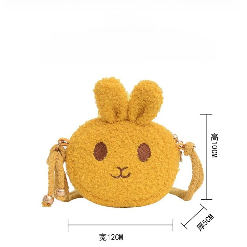 New Children's Cute Plush Rabbit Crossbody Bag Fashion Princess Coin Purse Trendy Accessory Bag Kids Crossbody Bags