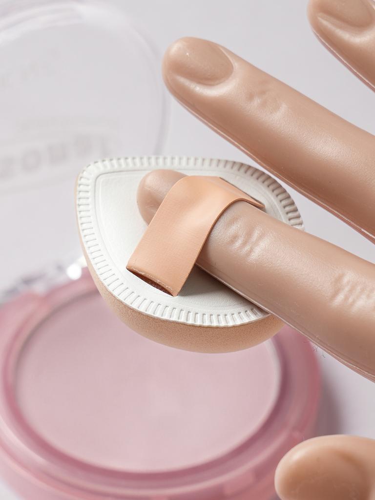 2-Pack Finger Makeup Puffs with Travel Storage Case