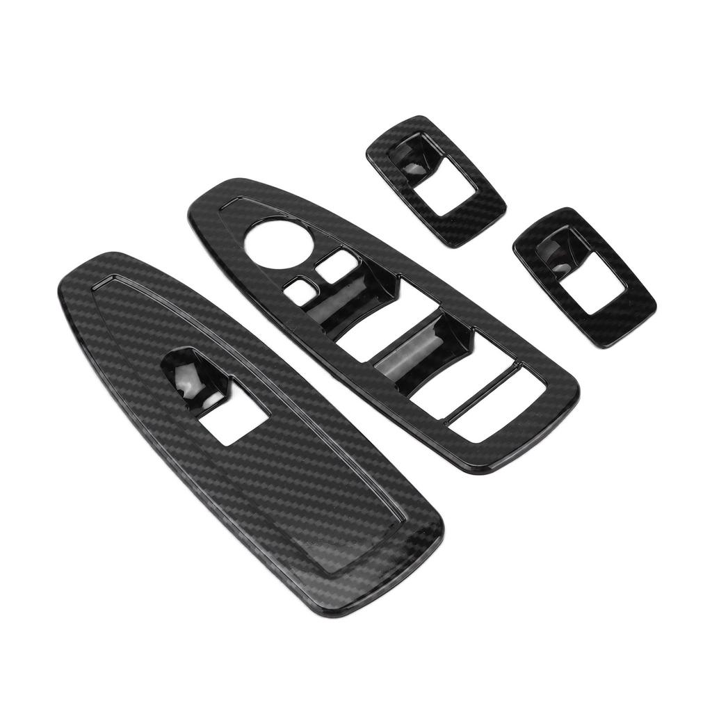 Car Window Lifting Switch Cover Frame Trim Carbon Fiber Style Replacement for X2 F47 2021+