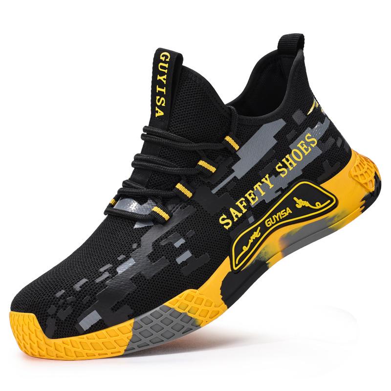 Herren-Sicherheitsschuhe für alle Jahreszeiten: Langlebig, Bequem, Stoßfest, Durchstichfest, Rutschfest Stahlkappenschutz.