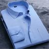 Camicia da lavoro bianca Oxford a maniche lunghe da uomo di alta gamma