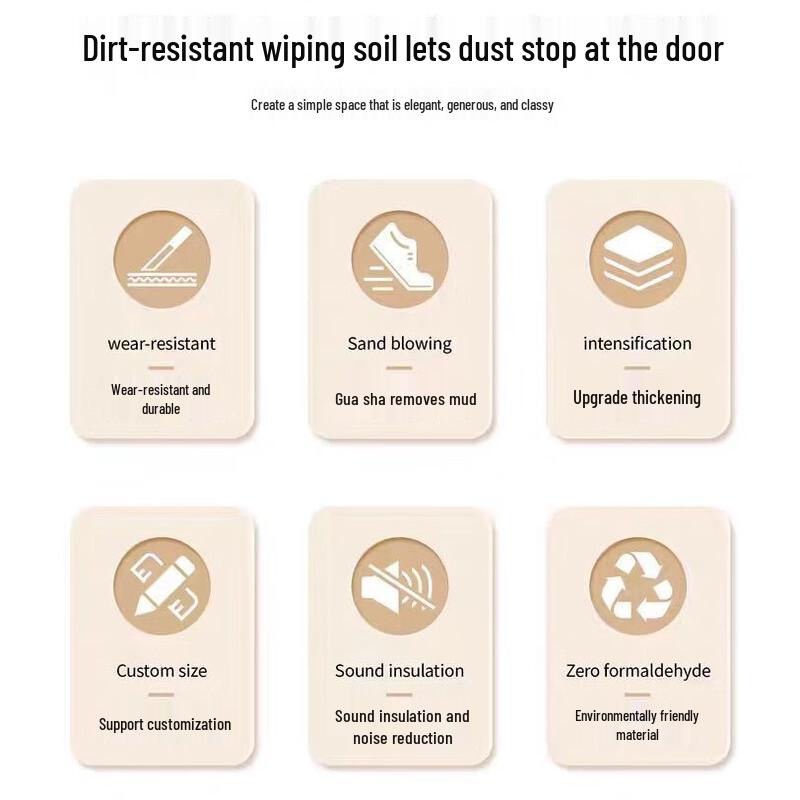 Felpudo de entrada Guraide con aspecto de sisal