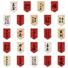 Chinese Style Festive Kitchen Pennant Sushi Restaurant Short Curtain Homestay Coffee Shop Bar Decor Triangle Flag Partition