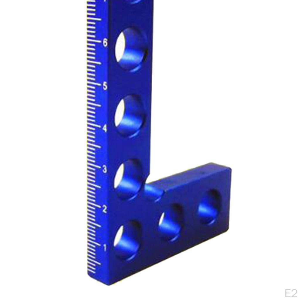 4-inch Aluminum Alloy Rectangular Positioning 90 Degree Square Woodworking Ruler