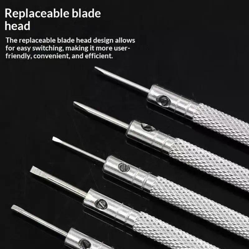 1/2/3/Set 0.8-1.6mm Steel Screwdriver For Watch Repairing Portable Watch Tools Band Removal With Mini Link Pins Watchmaker Tools