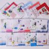 Vintage Women's Cotton Handkerchief, Nostalgic Print, Random Colors, 28cm