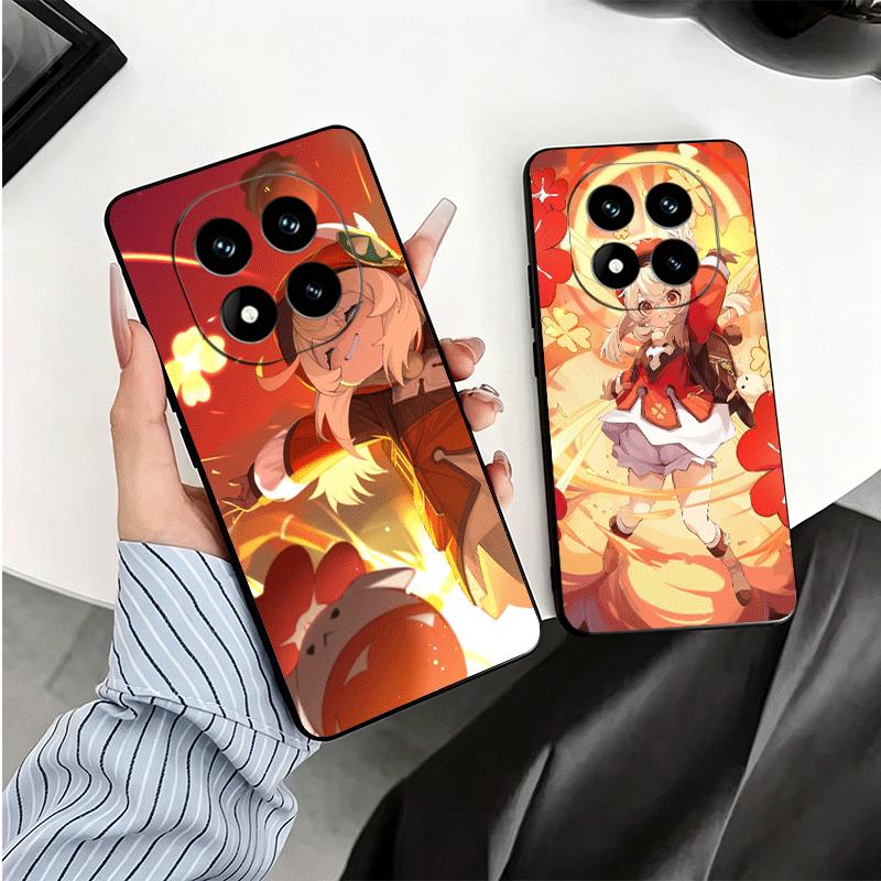Genshin Impact Klee Soft Phone Case for Xiaomi Redmi Note 12 13 14 15 Pro Plus 11 12S 11S 11T 10 4G Black Cover Back Shell