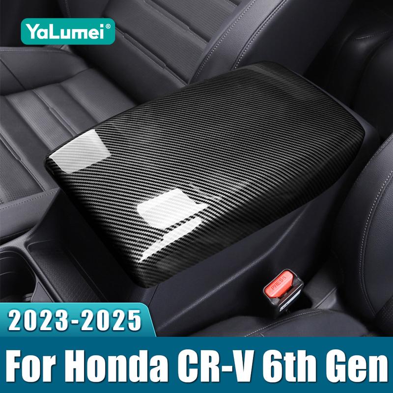 For Honda CR-V CRV 6th Gen  2024 2025 Hybrid ABS Car Armrest Box Trim Cover Waterproof Pad Accessories