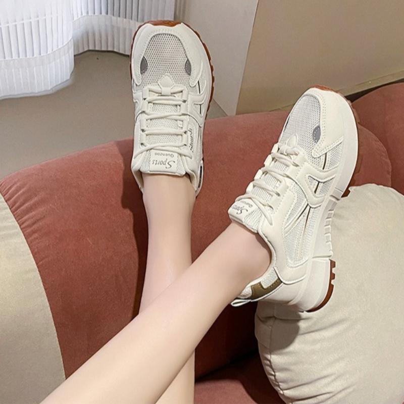 Fashion 2025 Women's Sneakers Summer New Breathable All-match Air-cushion Casual Sport Shoes Fashion Anti-slip Training Shoes Zapatillas