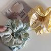 Korean-Style Checkered Floral Waist-Cinching large Intestine Circle Hair Circle, Checkered Bun Hair Rope Sweet Hair Accessories