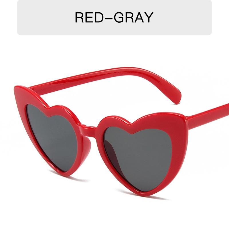 

Женские солнцезащитные очки Мужские солнцезащитные очки Новые солнцезащитные очки Love Модные солнцезащитные очки в форме сердца. красный