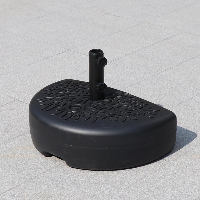 Sunshade Umbrella Base: Water-fillable, Marble, and Resin Models for Fixing Straight Pole and Advertising Umbrellas