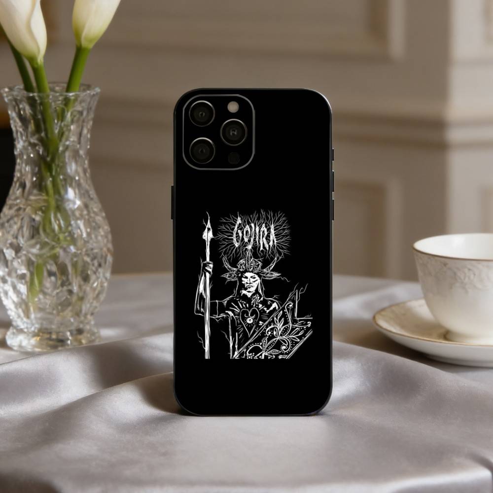 

G-Gojira-A F-Fortitude-E Band Phone Case For iPhone 17,16,15,14,13,12,11 Plus,Pro Max,XS,Soft Silicone Black Cover iPhoneXSMAX