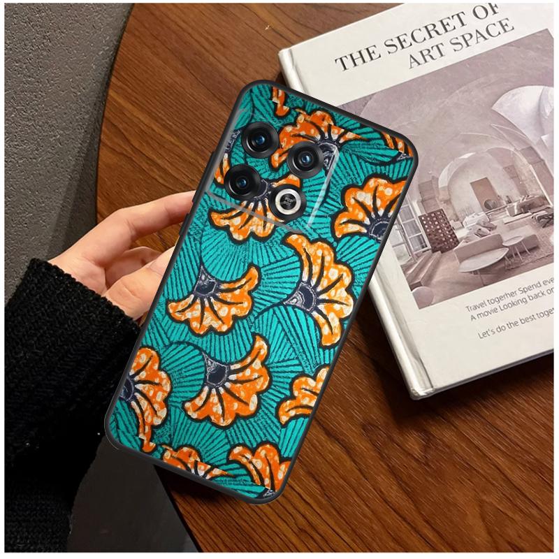 African Wax Fabric For OnePlus 13R 10R 12R 10T 8T 13T 11 12 13 15 Case For OnePlus Nord 5 CE 2 3 4 Lite N20 N30