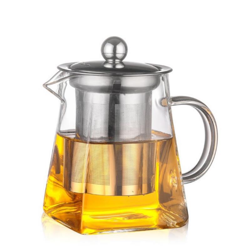 Transparent Glass Gong Dao Bei Tea Dispenser - High Borosilicate Flower Cup