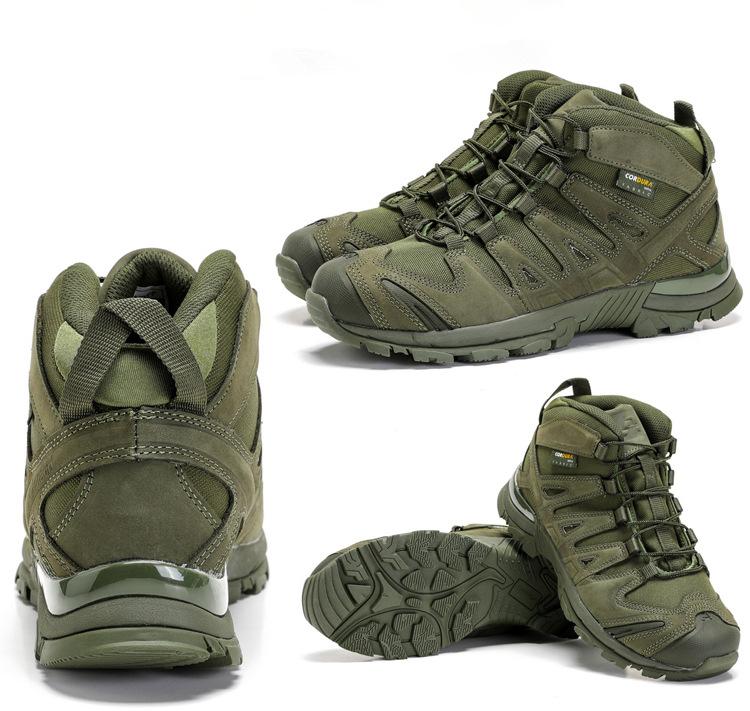 Men Tactical Boots Army Boots Mens Military Desert Waterproof Work Safety Shoes Climbing Hiking Shoes Ankle Men Outdoor Boots