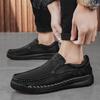 Fashion Non-Slip Outdoor Hiking Shoes Soft Cowhide Mens Casual Shoe Trainers New Leather Men Loafers High Quality Male Slip On Flats