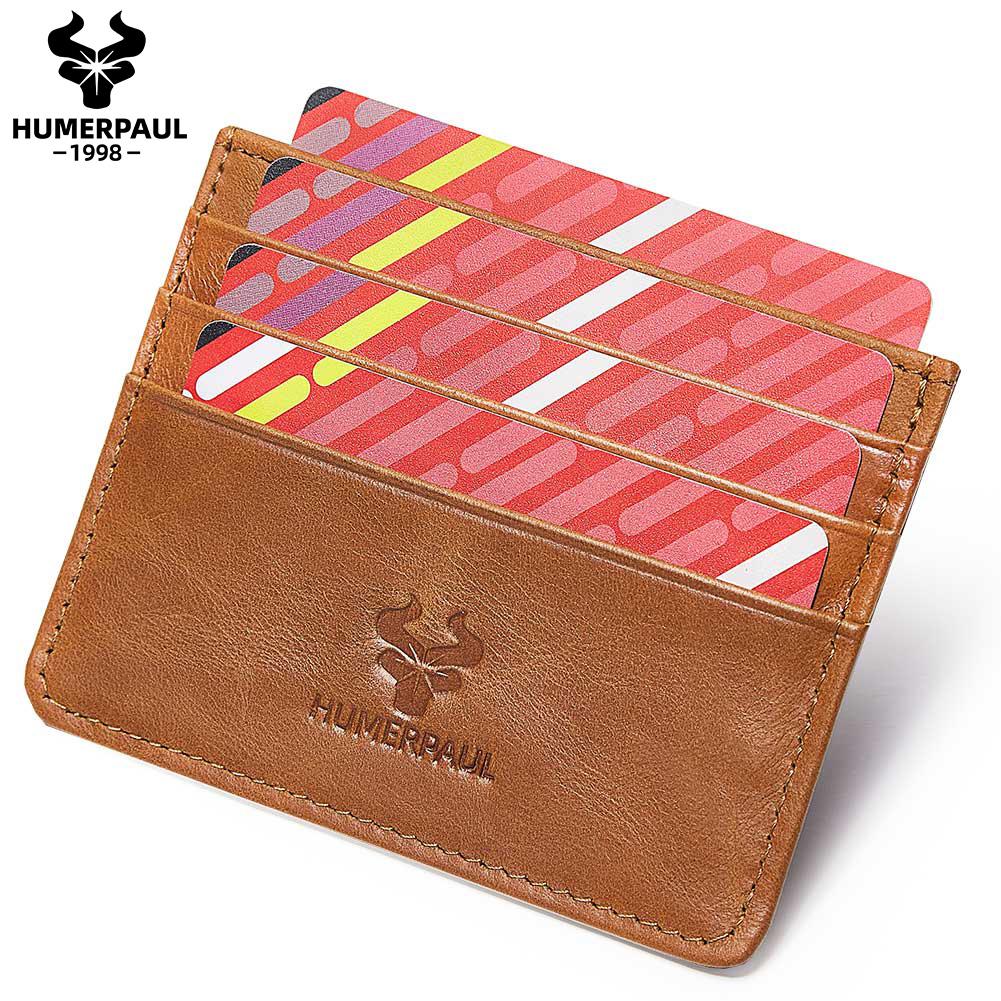 Humerpaul Кошелек из 100% коровьей кожи для карт зелёный — фото 12