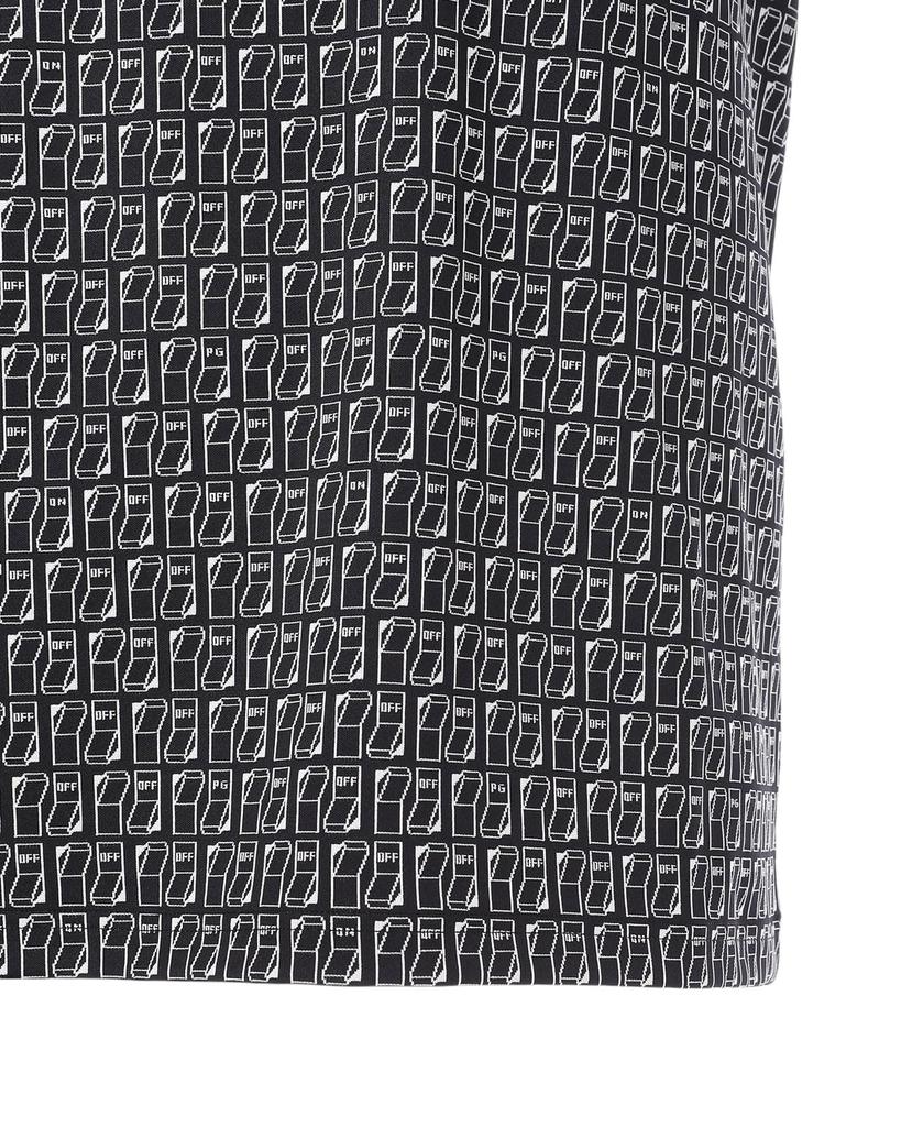 PEARLY GATES Short Sleeve High Neck Shirt Quick UV Switch Golf Navy Base Size 5 Men's (Moisture Wicking, Drying, Protection, Pattern) / / 053-5167401