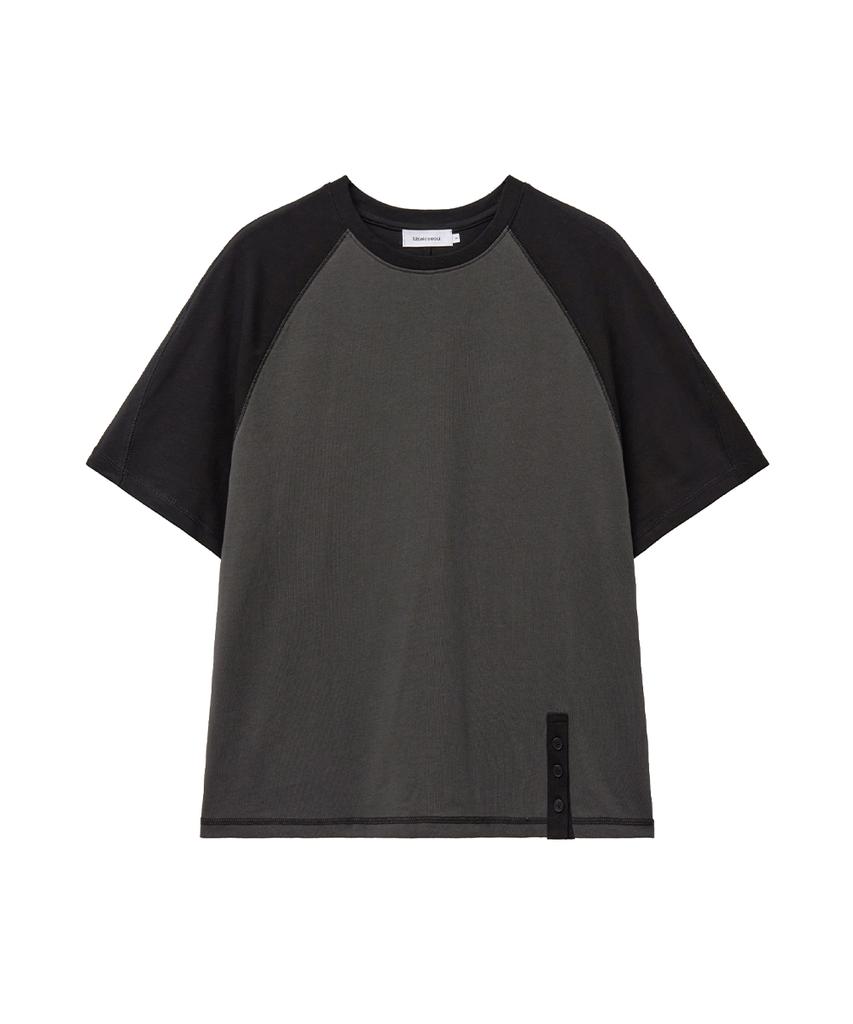 Misekiseoulmaen Two-Tone Raglan Short Sleeve Black