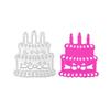 Happy Birthday  Metal Cutting Dies Handmade Stencil Mold Embossing Pattern for Children Adults DIY Crafts Projects