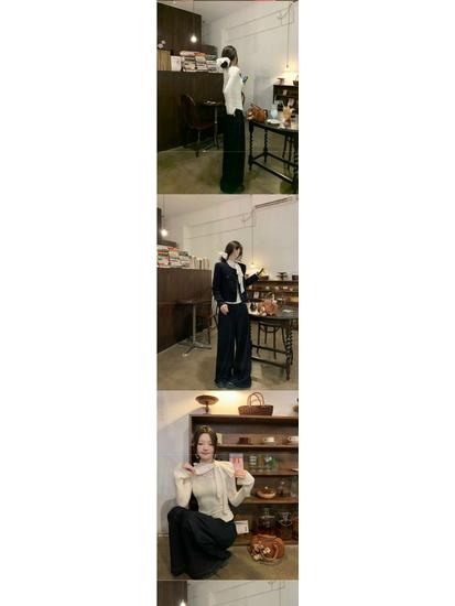 French Design Lace Slimming Top - Autumn/Winter Collection for Women