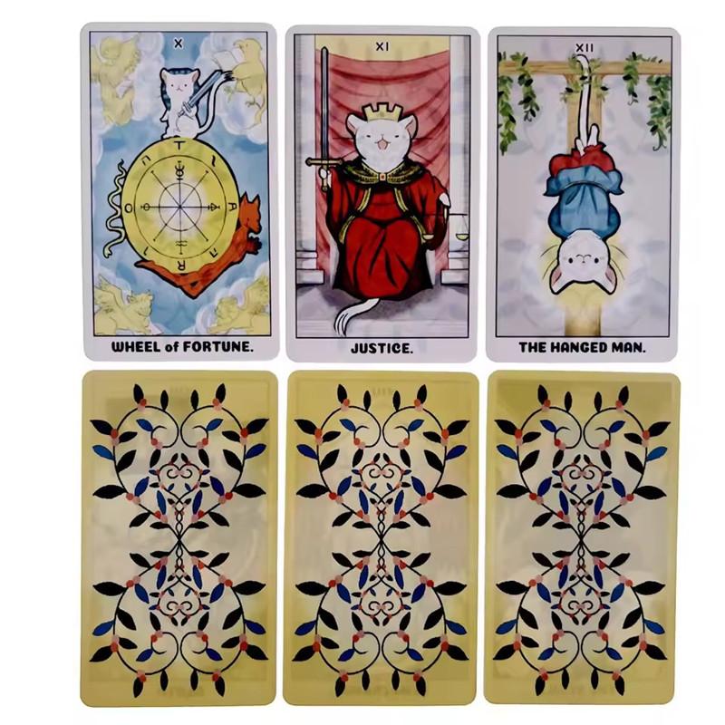 Tarot von Mugi Orakelkarten Englische Version Tarotkartendecks für Anfänger und Profis Wahrsagekartendeck Brettspiel
