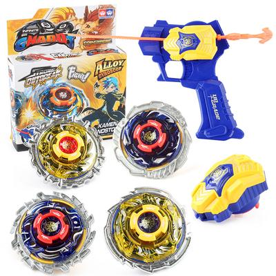 F6292 Alloy Combat Gyro Set, Gyro Gun Ruler Launcher 2-In-1 Combat Gyro Toy