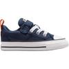 Converse Chuck Taylor All Star Canvas Velcro Durable Low Top Walker Shoes Baby sneaker Navy-Blue A07703C