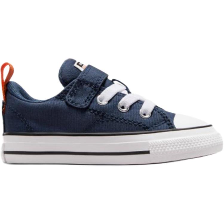 Converse Chuck Taylor All Star Canvas Velcro Durable Low Top Walker Shoes Baby sneaker Navy-Blue A07703C