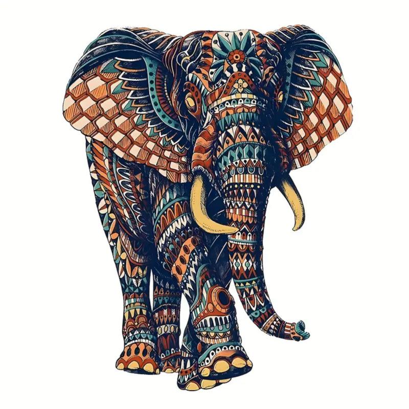 Special-Shaped Animal Puzzle High-Difficulty Puzzle Uv Wooden Puzzle Adult Educational Puzzle Brain-Burning Toy