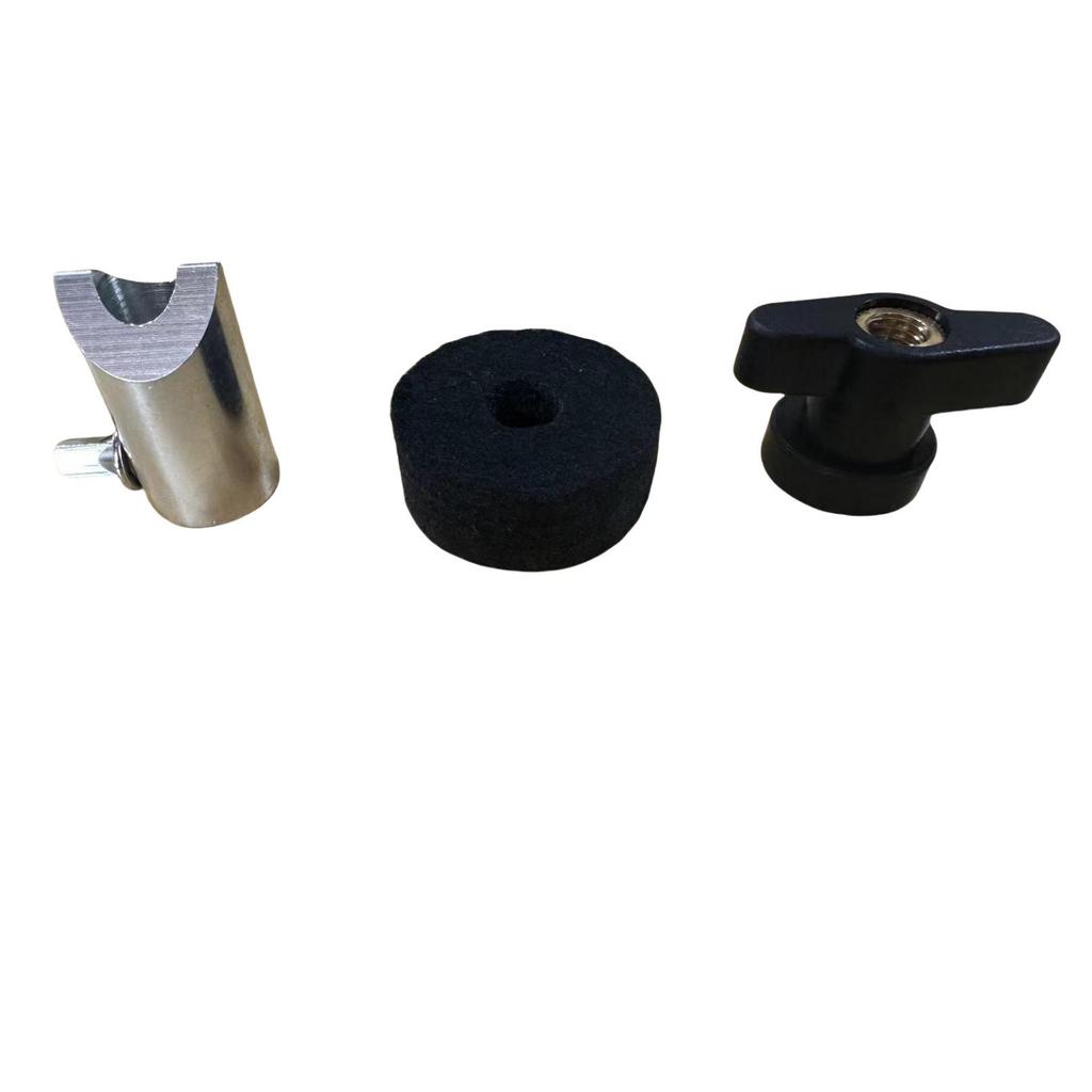 Cymbal Accessories Kit: Nut, Cap, Holder, Washer - Zinc Alloy for Hi-Hat & Crash