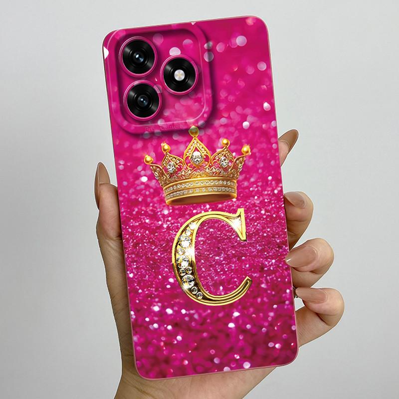 For Honor X5c Plus Case X 5 C Plus Coque Crown Letter Liquid Silicone Soft Back Cover For Honor Play 10A Phone Case 10 A Funda