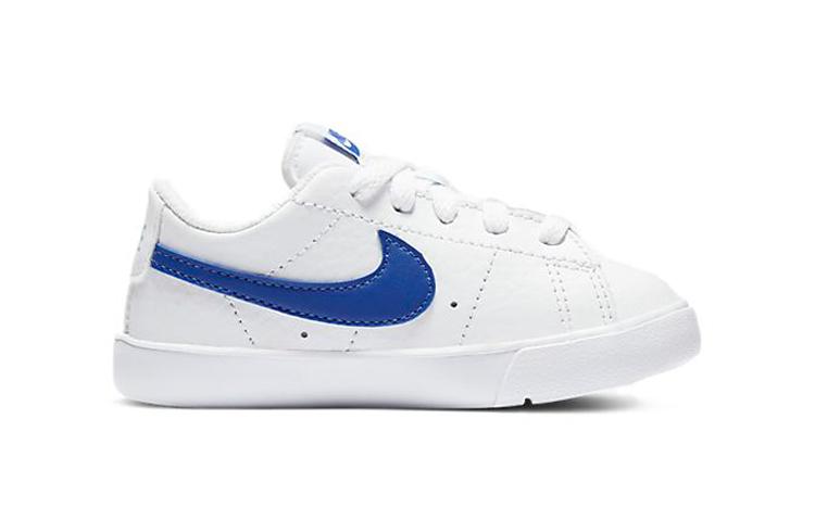 Nike Blazer Slip Resistant Abrasion Resistant Slip Resistant Abrasion Resistant Low Top Toddler Shoes White Blue CZ7581-100