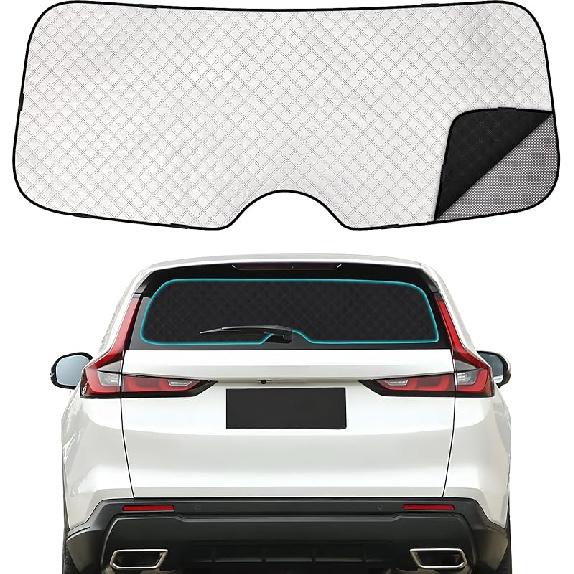 ZATOOTO Rear Windshield Sunshade For Toyota Camry 2018- Rear Windshield Sunshield Double Layer For Sunshade And Privacy Offer Great Visibility Sun