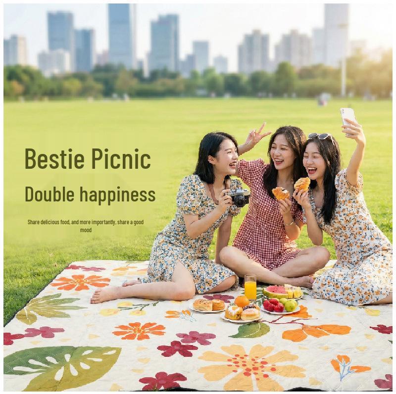 Oversized Waterproof Beach & Picnic Mat - Foldable, Thickened PEVA for Outdoor Use