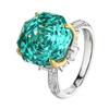 Jewelry Simulation Rose Cut Colorful Treasure Bud Ring Heroine Stone 14 * 14