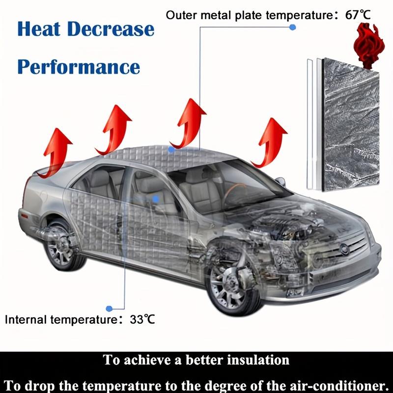 Car bonnet soundproofing mute square aluminium foil heat insulation mat van soundproofing