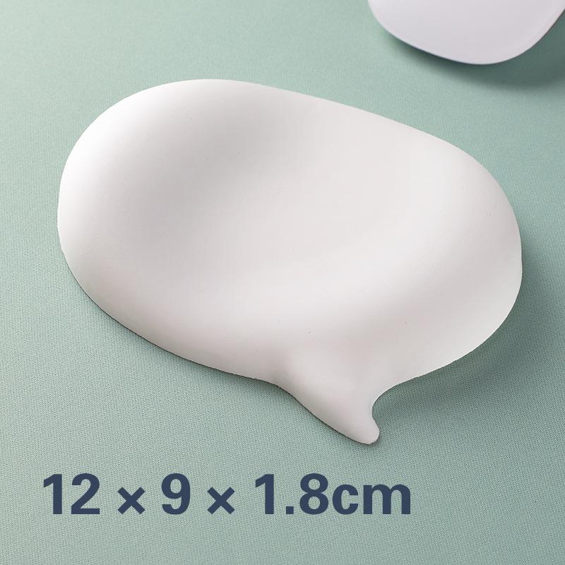 Chat Bubble Silicone Wrist Mouse Pad Keyboard Hand Rest Wrist Rest Palm Rest Wrist Pad Ergonomics White High Value Solid Color