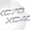 Metal Alloy For Volvo XC90 XC60 XC70 XC40 AWD Logo Car Trunk Fender Sticker Decoration Emblem Badge Accessories Glossy black