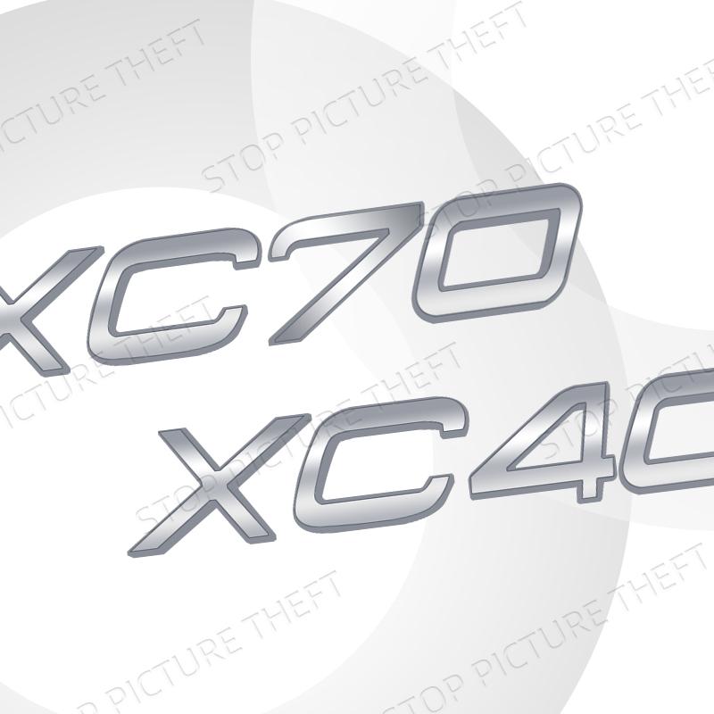 Metal Alloy For Volvo XC90 XC60 XC70 XC40 AWD Logo Car Trunk Fender Sticker Decoration Emblem Badge Accessories Glossy black