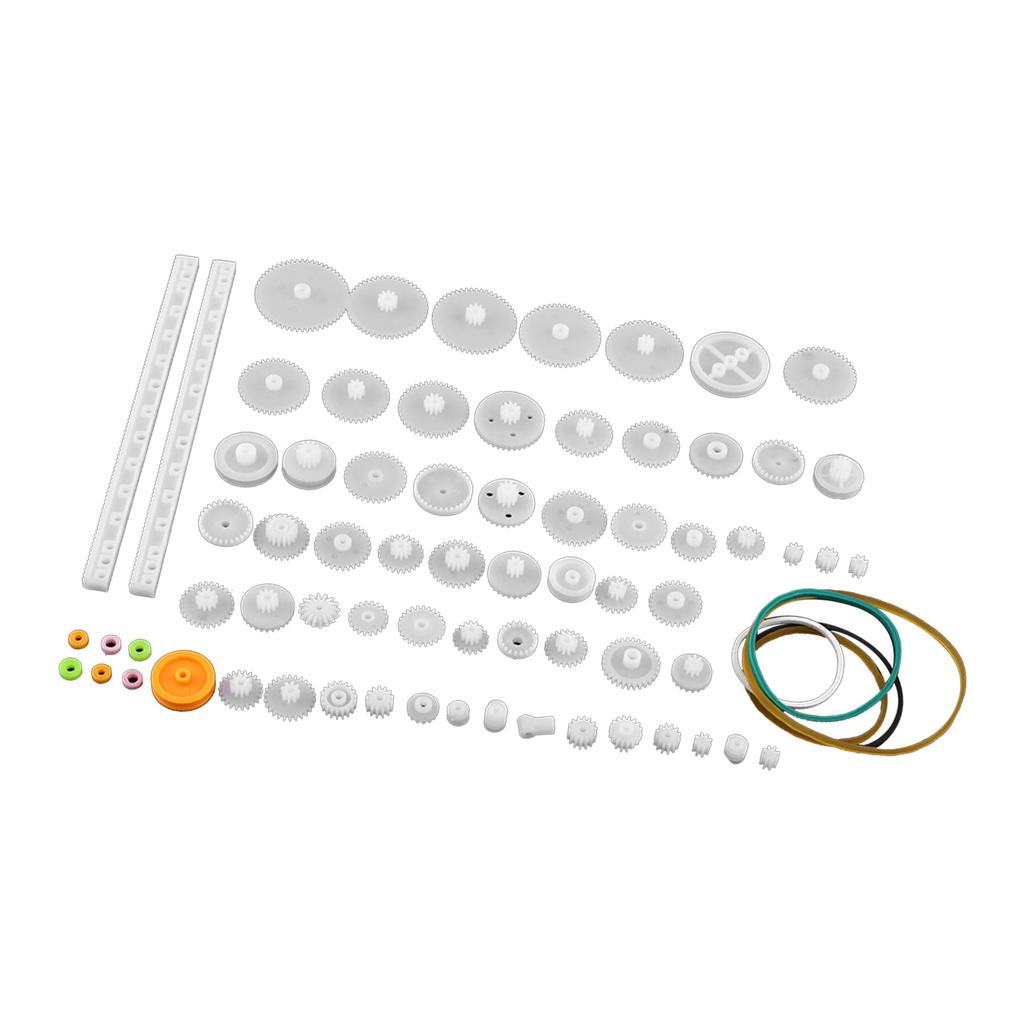 Plastic Gears Pulley Belt Worm Kits Crown Gear Set Robot Motor Toy DIY Parts(75 Kinds)