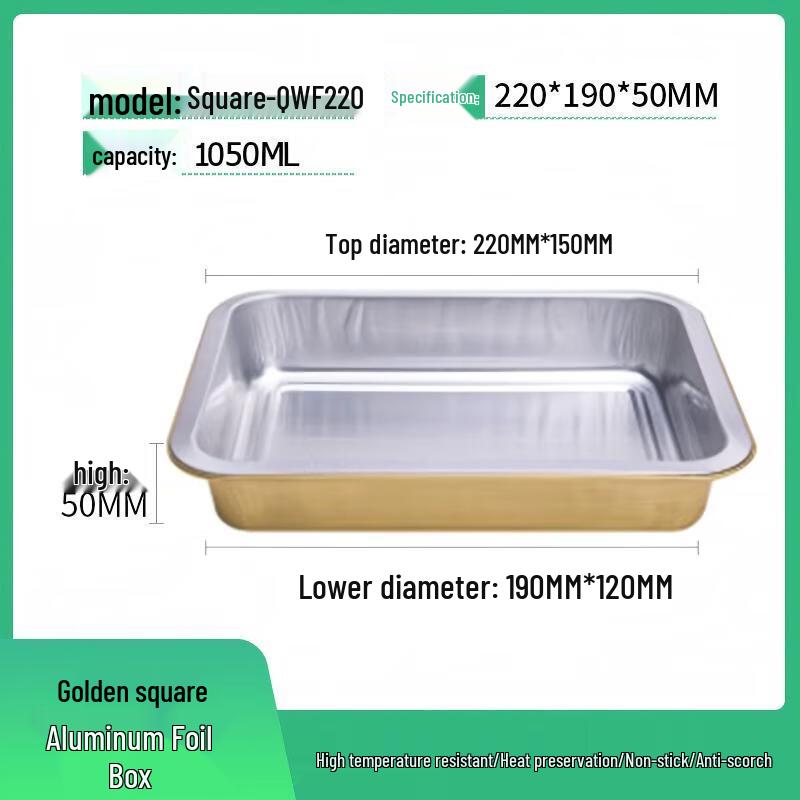 WS Golden Aluminum Foil Food Containers