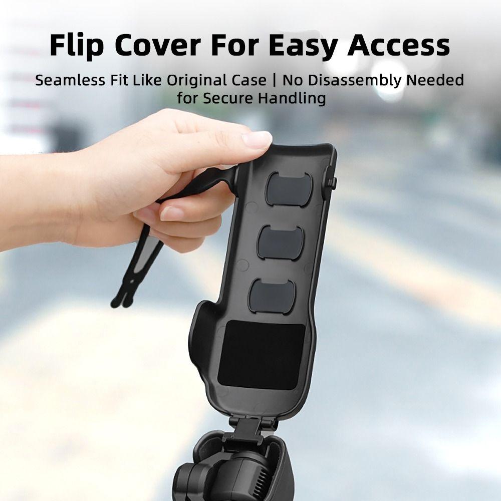 Anti-fall Flip Upper Cover Lens Filters Storage for DJI Osmo Pocket 3 Action Camera Accessories