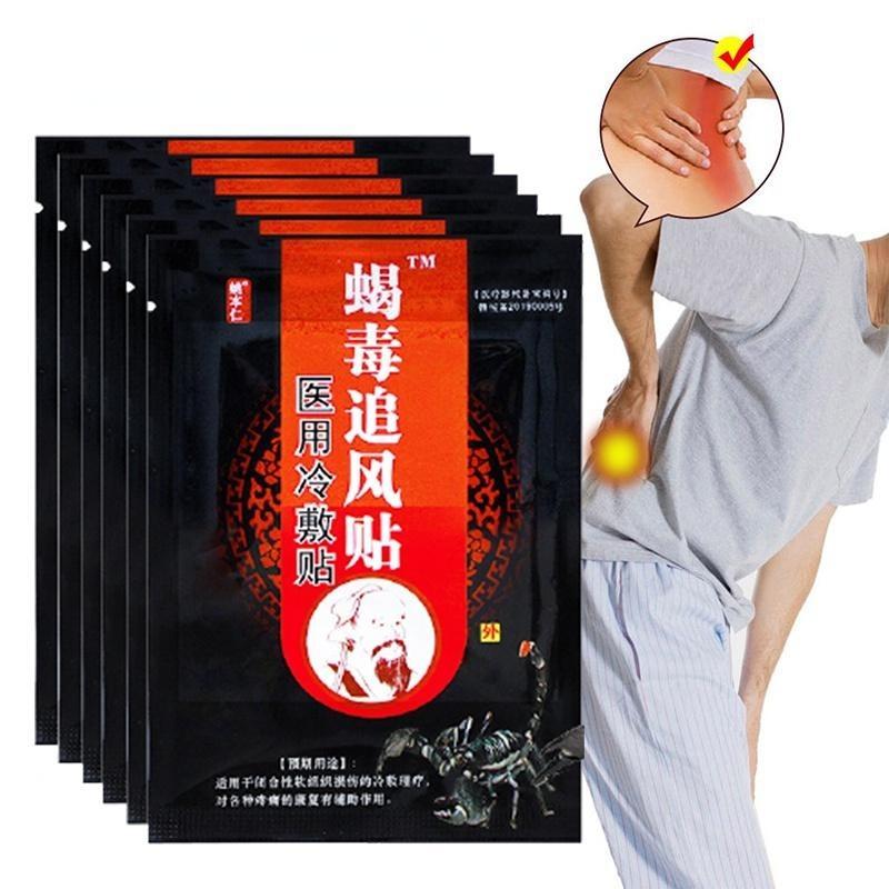 8/16/24/32/40/48 sztuk chiński skorpion ulga w bólu tynk na ramię szyi powrót staw kolanowy ulga w bólu mięśni opieki zdrowotnej